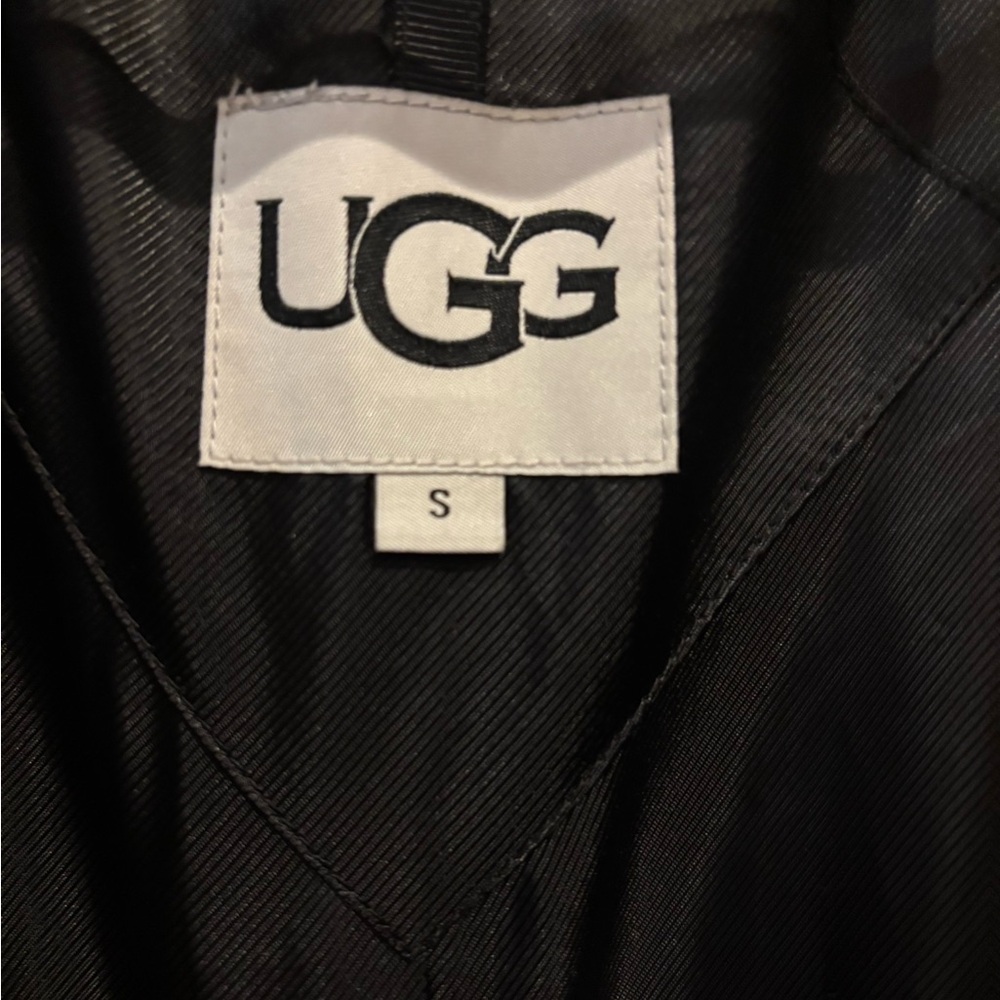 UGG Leopard Print Faux Fur Teddy Jacket - Tan, Black, Brown - Picture 3 of 7